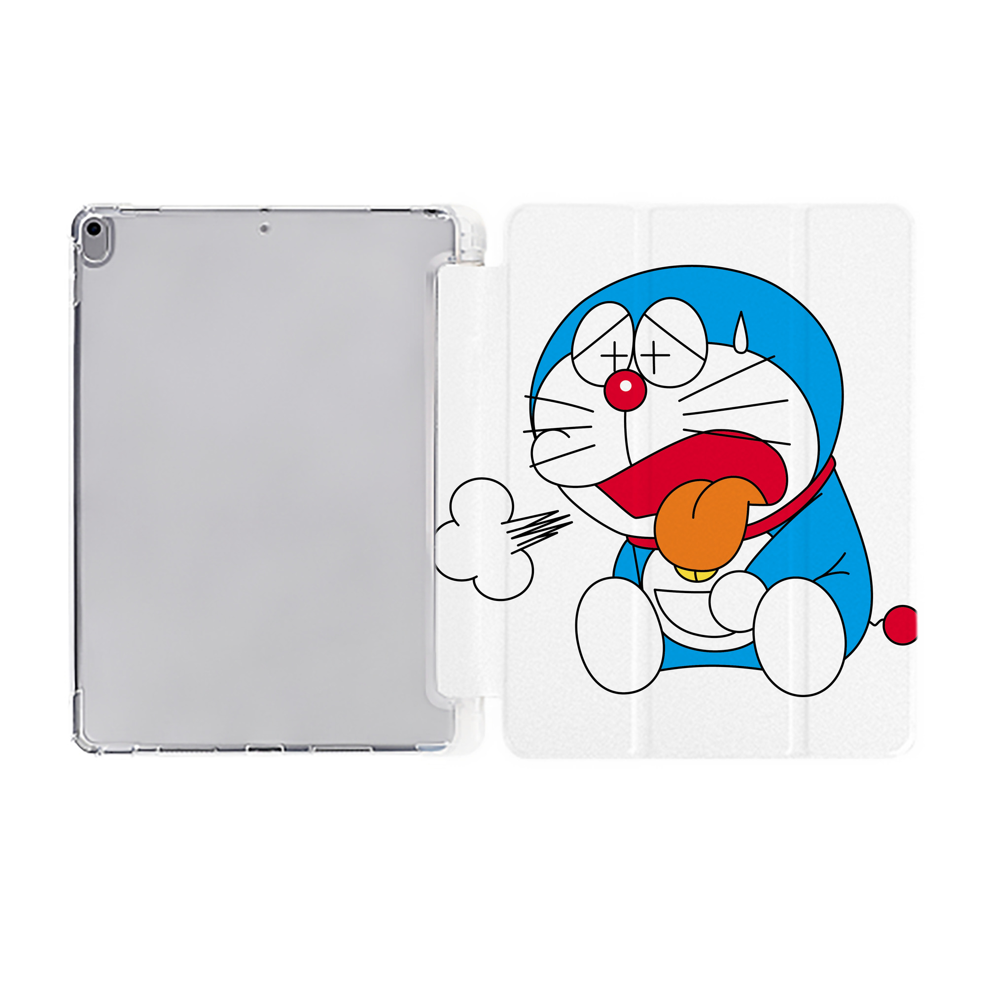 （画像用） ドラえもん Doraemon IPad ケース ペン収納付き 三つ折りスタンド PUレザー×シリコン 対応機種9.5/10.5/10.9インチ